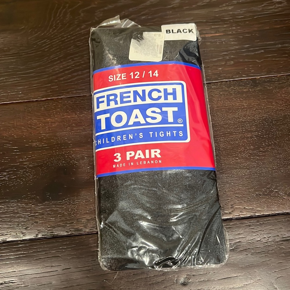 NWOT Children Black Tights Size 12/14